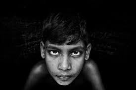 black and white portrait photography